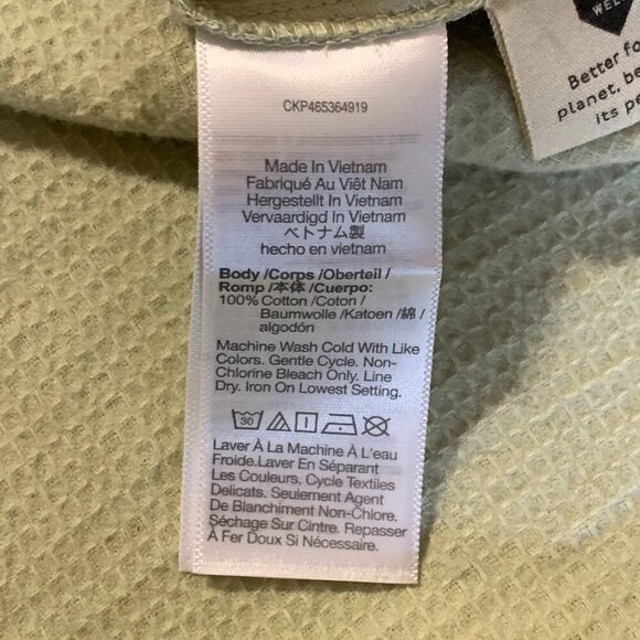 Madewell Women's Branner‎ Back Sage Green Waffle Shirt Jacket Size XS - Picture 8 of 13